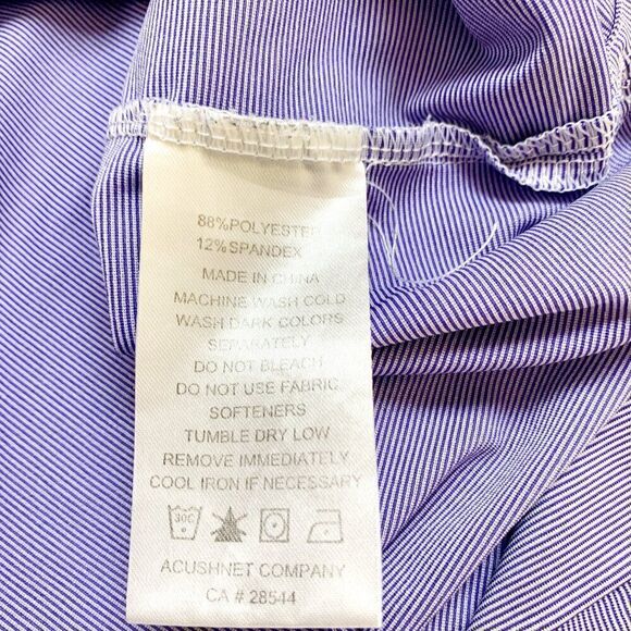 Footjoy Shirt Men XL Purple Golf Polo‎ Stretch Preppy Pine Forest Houston Texas - Picture 9 of 12